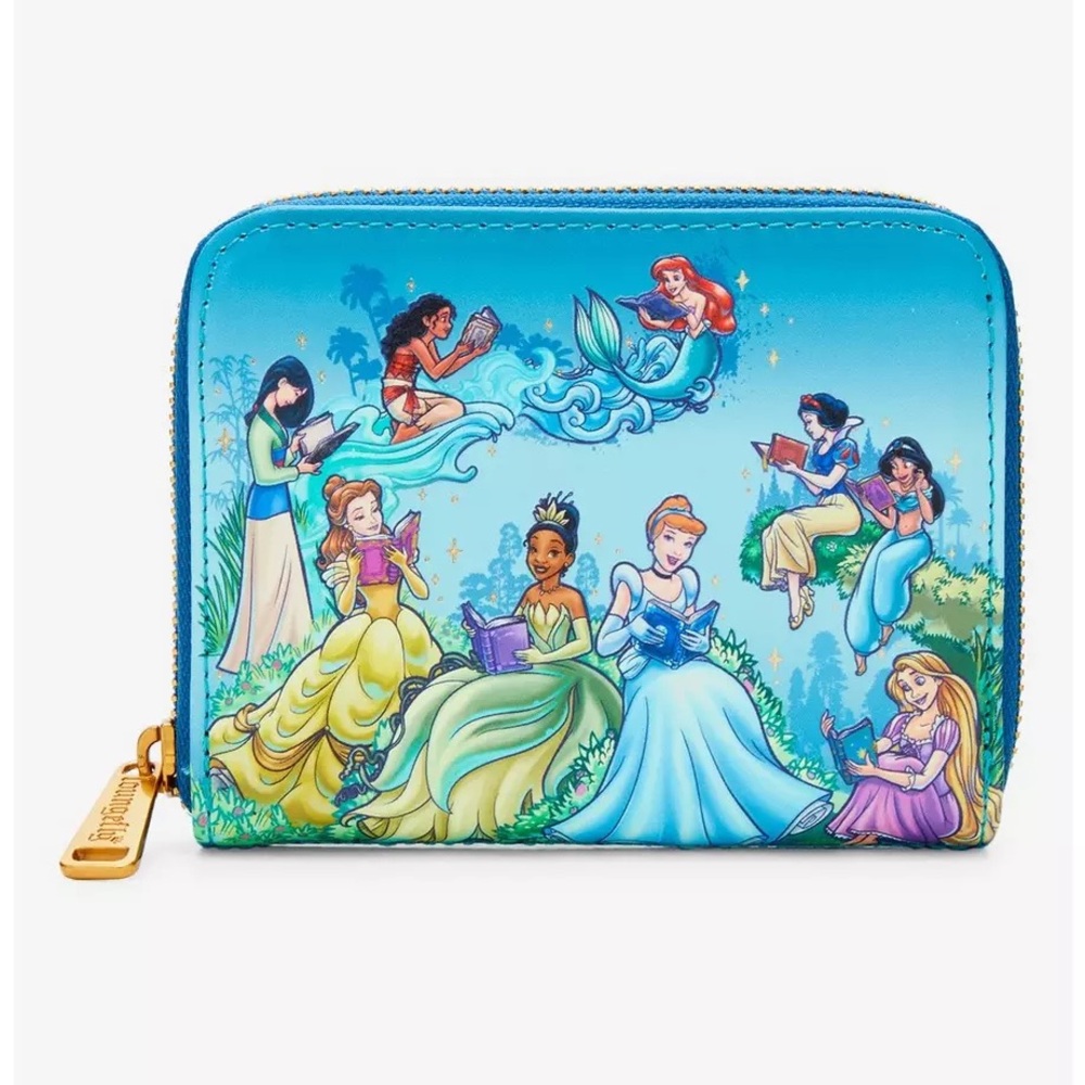 Loungefly Disney Princesses Reading Small Zip Wallet